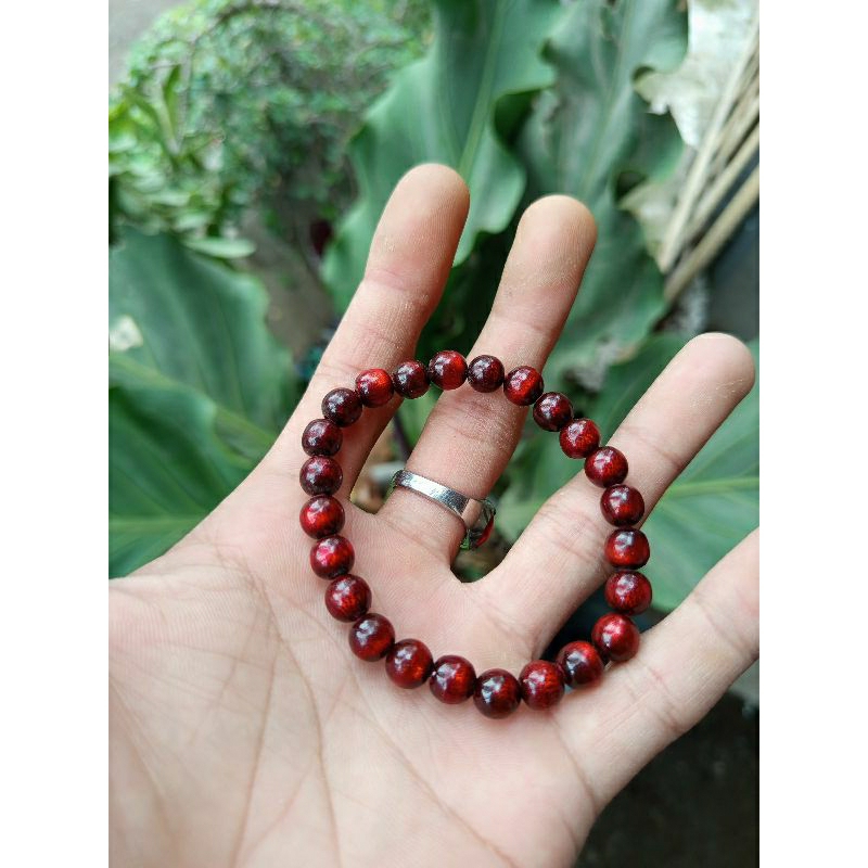 GELANG TASBIH AKAR BAHAR TALI ARUS, GELANG COUPLE, GELANG KESEHATAN, POLOS MERAH