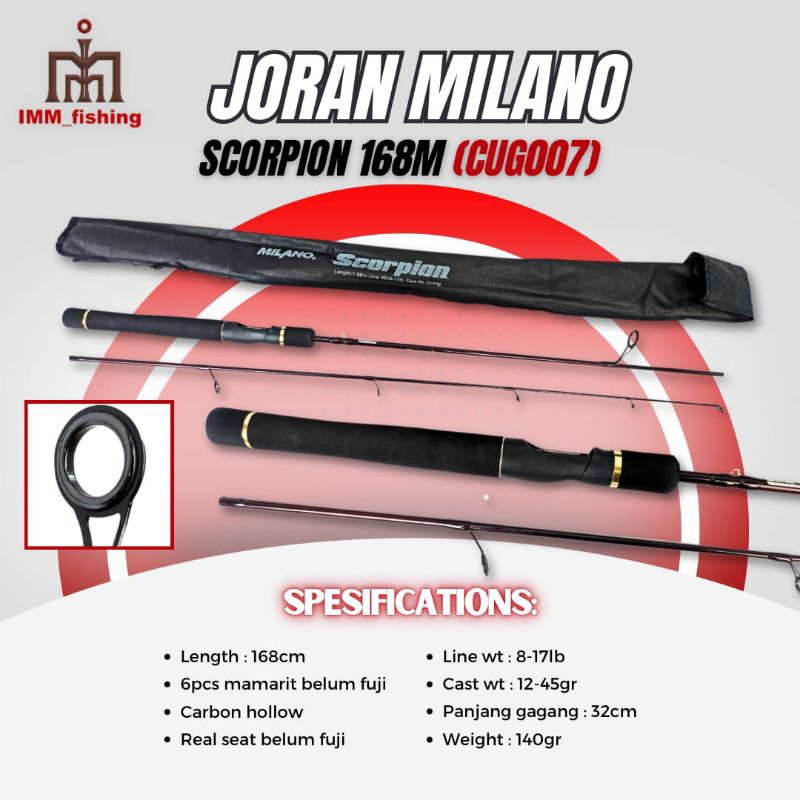 JORAN MILANO SCORPION | Tongkat Pancing | Fishing Rod