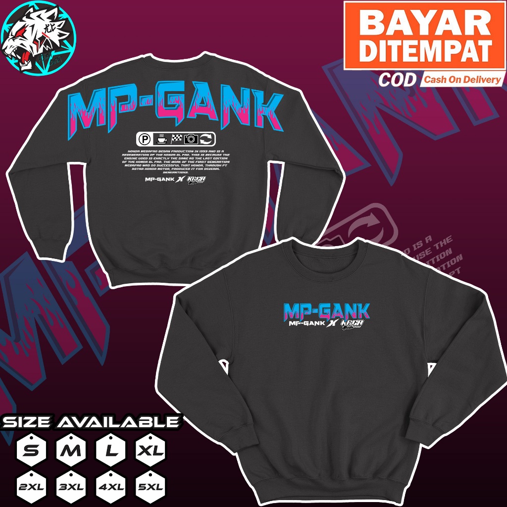 Jaket Sweater MP GANK V1 Megapro Herex Hoodie Racing Herex Megapro MP CB GL GANK