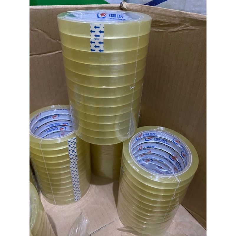 

LAKBAN OPP (1 Dus) CLEAR BENING (KUNING) 12 MM STAR TAPE ISOLASI KECIL MURAHHHHH KUALITAS TERBAIK
