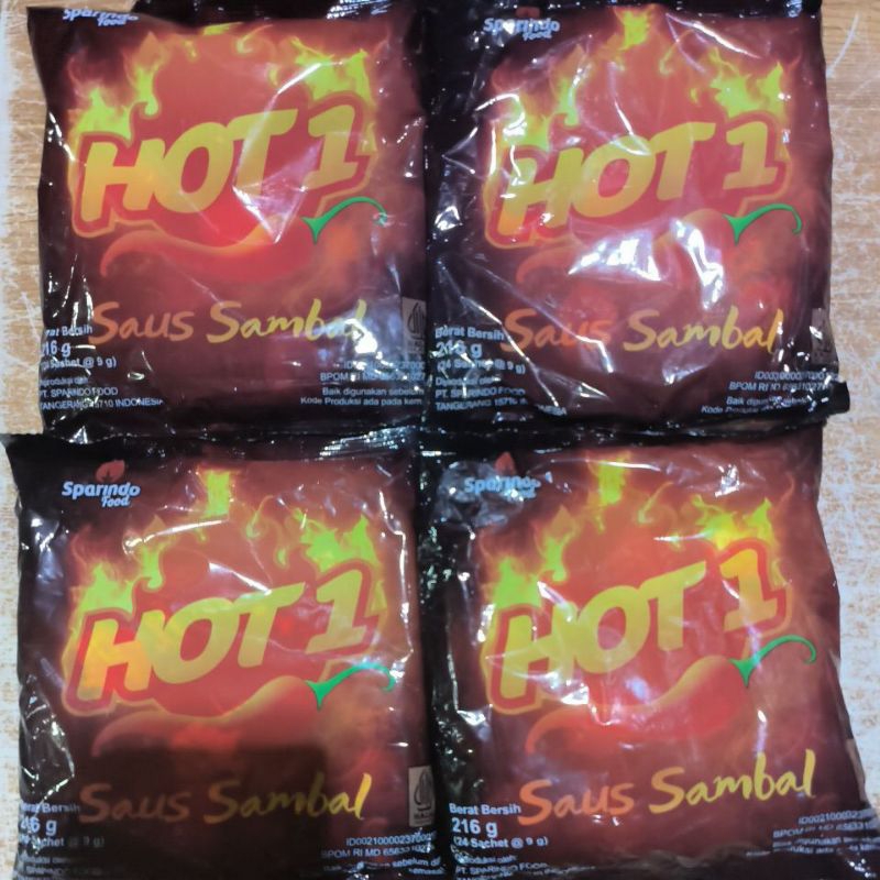 

saos hot1 sachet isi 24pcs