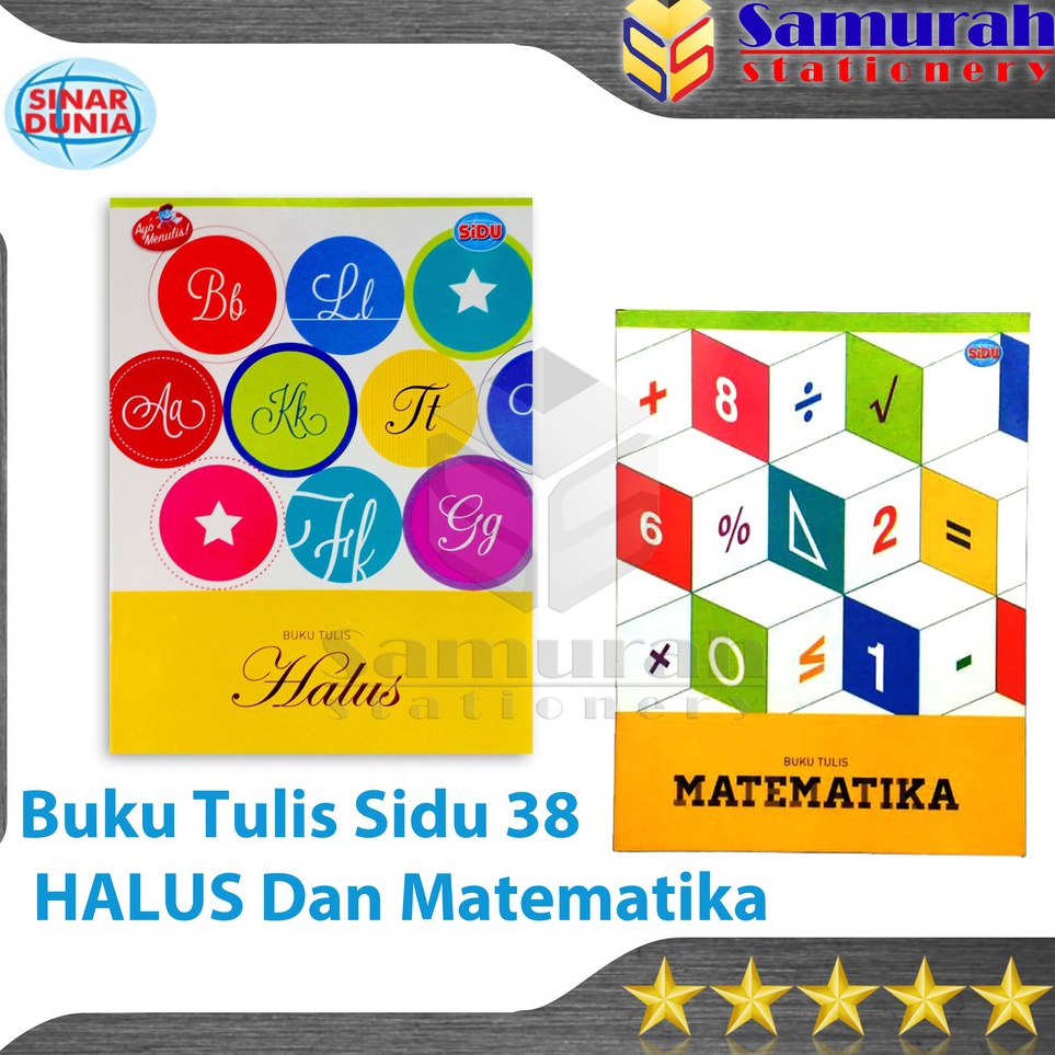 

vb Promo Buku Tulis Sidu 38 Lembar Garis 3 Matematika Kotak sinar dunia 38 STM HLS S35