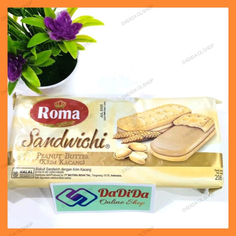 

Roma sandwich peanut butter (krim kacang) 206 g