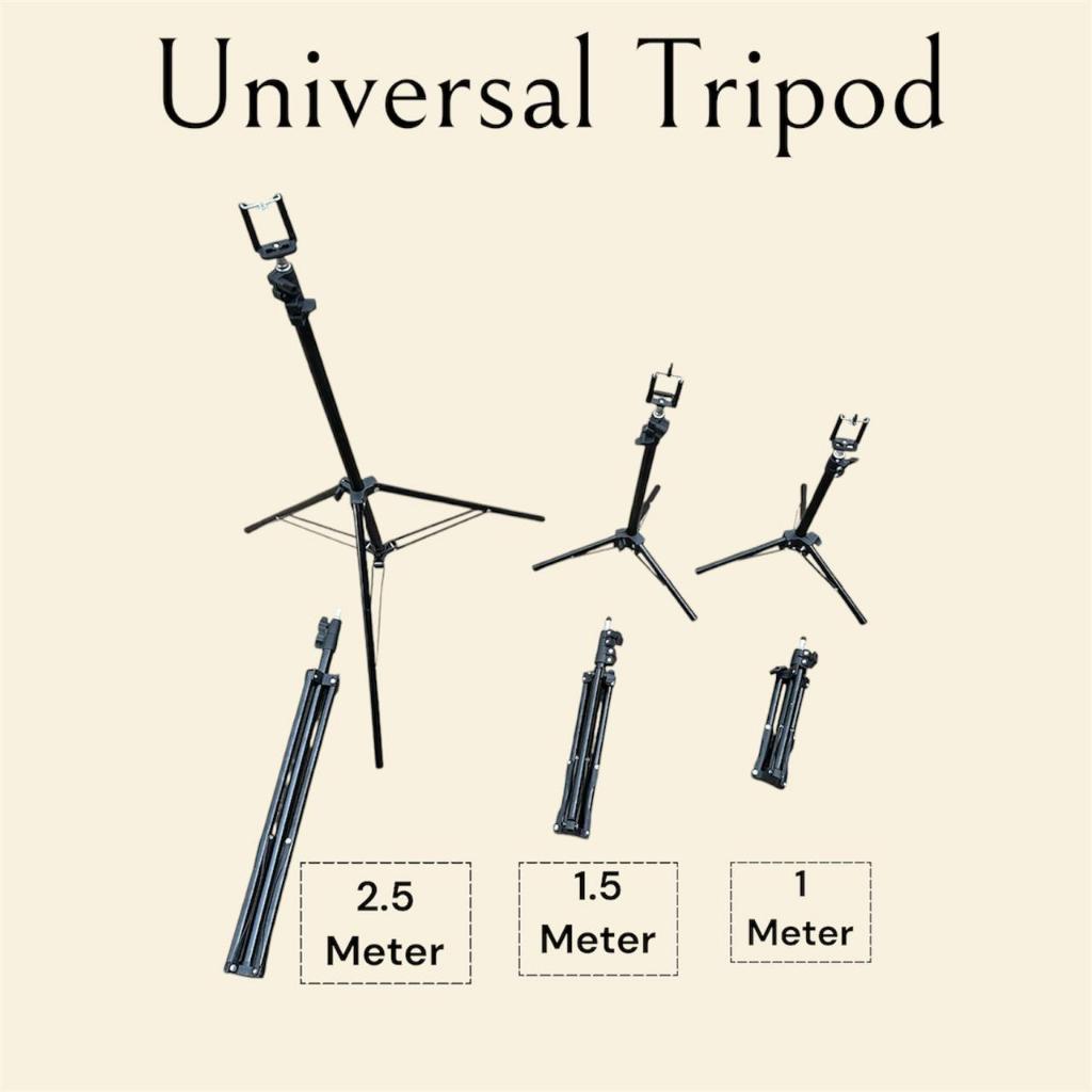 TERMURAH TRIPOD Panjang 2.1 Meter Tripod HANDPHONE hp u holder Kaki Stabilizer 1m 1.6m Dan 2.1meter 