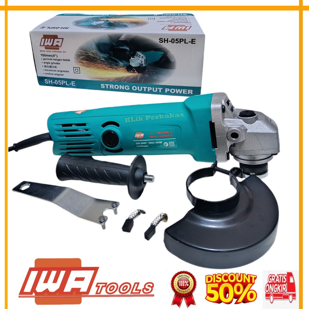 IWA Mesin Gerinda berkualitas Grinda Tangan, Poles, Piringan Amplas, Amplas | Gerinda Tangan Murah
