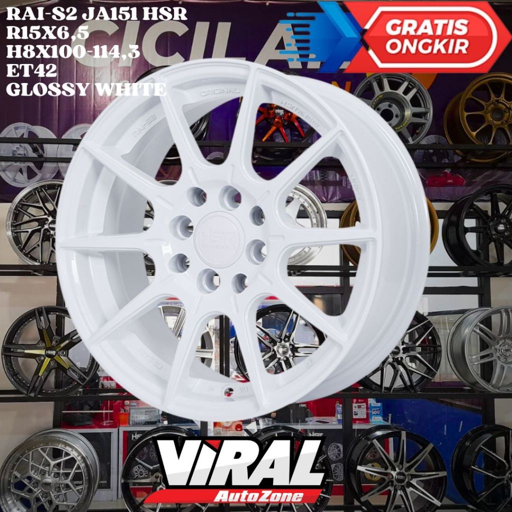 Velg Mobil BRIO , AGYA , AVEGA , MIRAGE , HSR RAI S2 RING 15 R15 MURAH