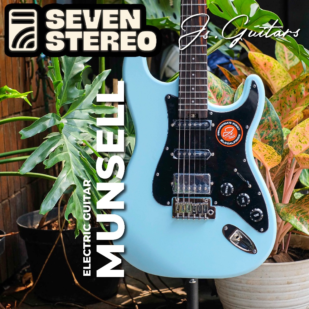 JS Guitars Munsell Series Stratocaster HSS Rosewood FB Electric Guitar - JS GUITAR ST HSS