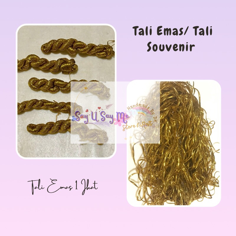 

Tali Mas Souvenir untuk acsesoris/tali mas label/tali mas hangtag