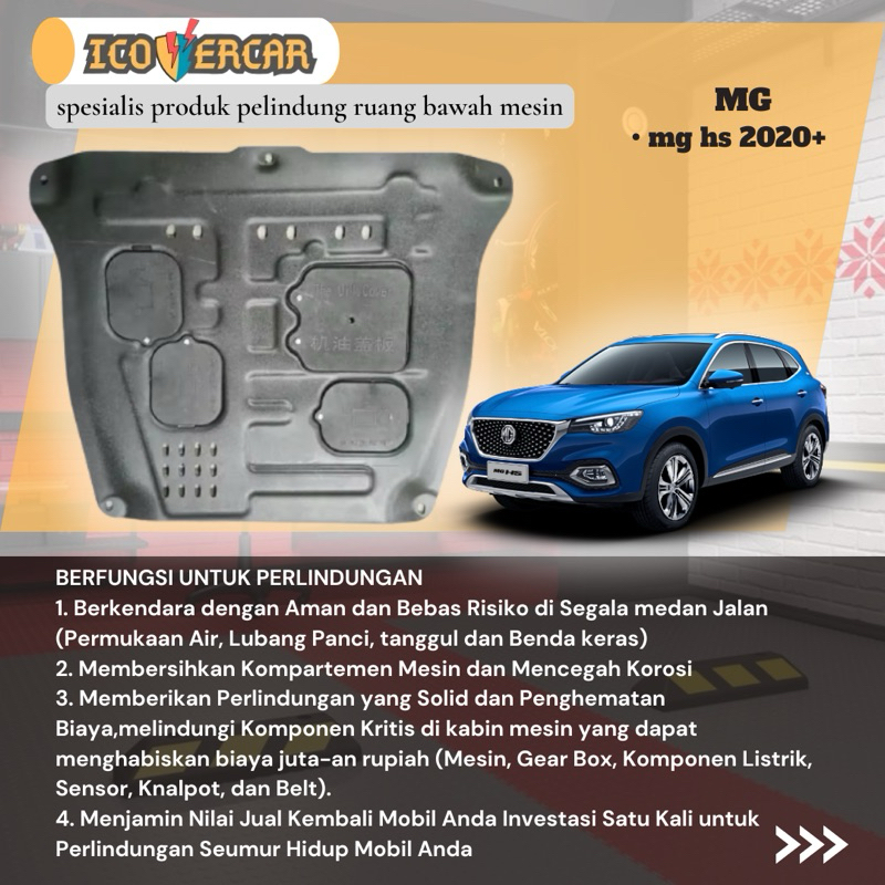 engine cover pelindung ruang bawah mesin MG hs tahun 2020 up