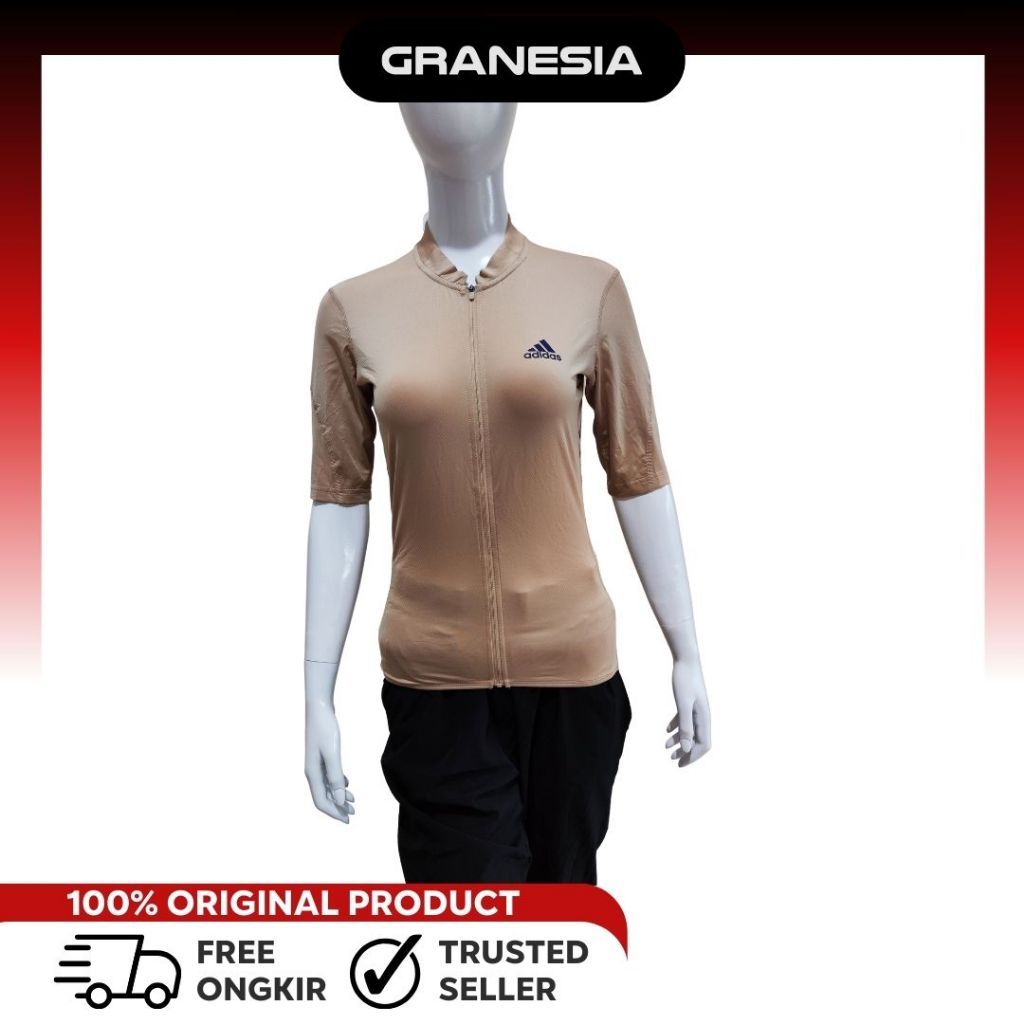 Adidas The Short Sleeve Cycling Jersey Womens ADBK00|Jersey Sepeda kaos Olahraga Wanita
