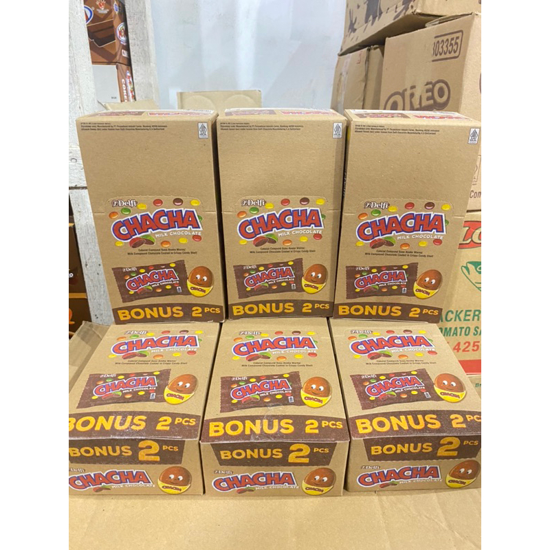 

ChaCha Coklat dan Peanut isi 22pcs per box