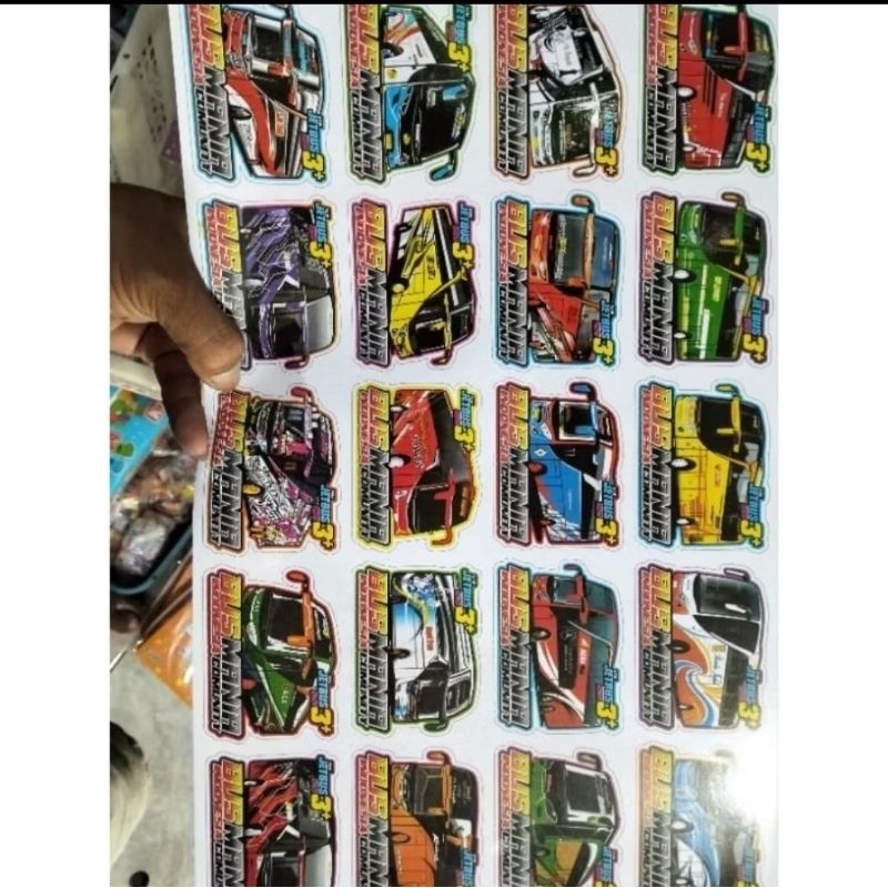 stiker bus mania