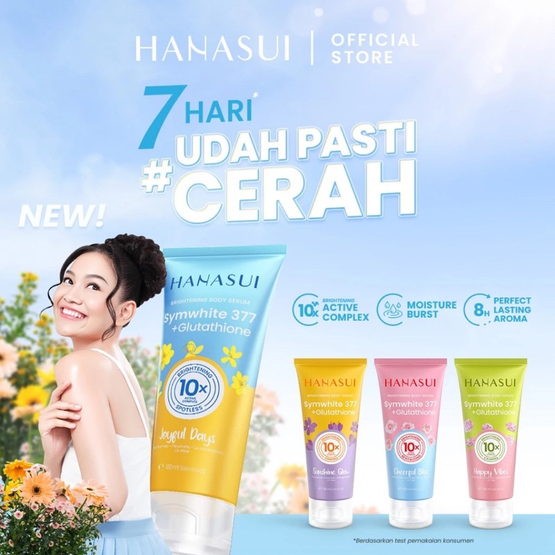 HANASUI - BRIGHTENING BODY SERUM Symwhite 377 + glutathione 10x | body lotion hand&body Cheerful Bli