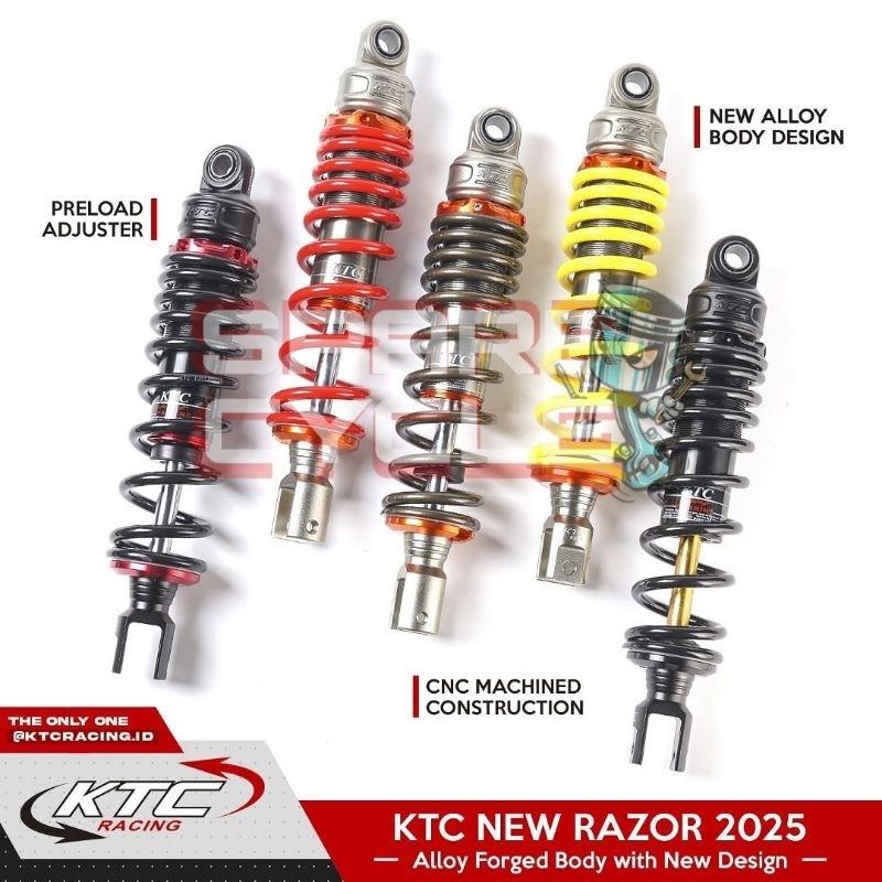 SHOCK BELAKANG KTC RAZOR PRO ORI 100% NON CLIK UNIVERSAL ALL MOTOR MATIC