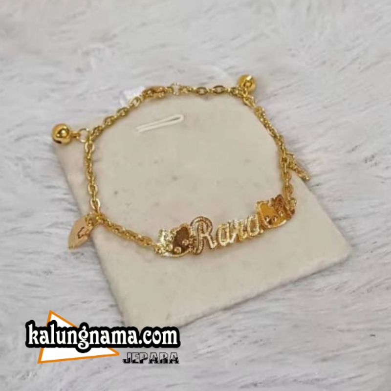 gelang rantai titanium ukir nama gelang nama rantai titanium gelang titanium custom nama