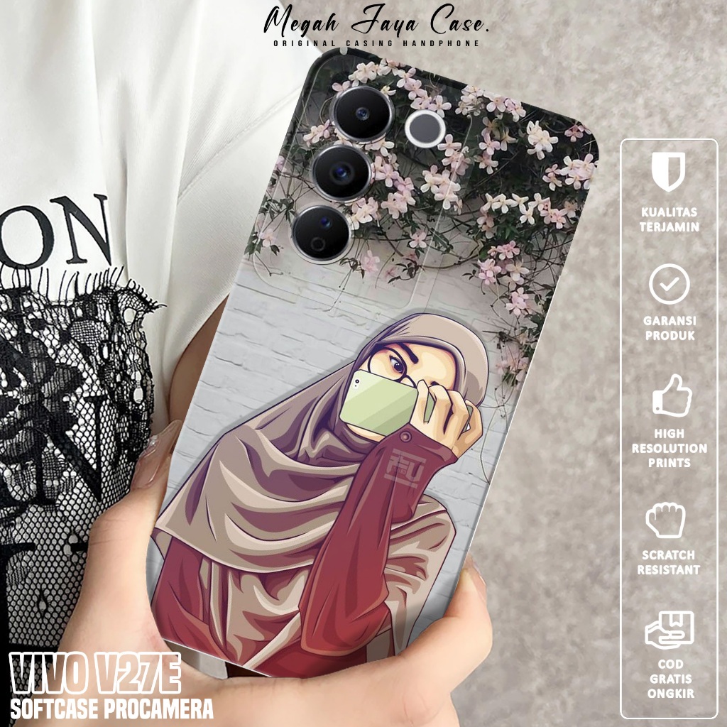 Case VIVO V27E - Softcase Hp VIVO V27E Motif HJB - Casing Hp VIVO V27E - Softcase Pro Camera - Silik