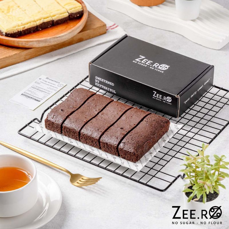 

Zeero Brownies / no sugar/ no flour/low carb/ keto 0,2 NET CARB