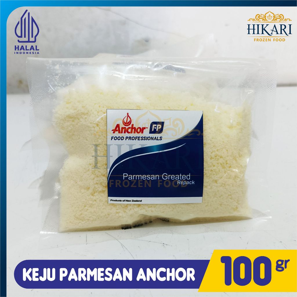 

Keju Parmesan Grated Anchor - Anchor Repack 100gr - Halal New EXP