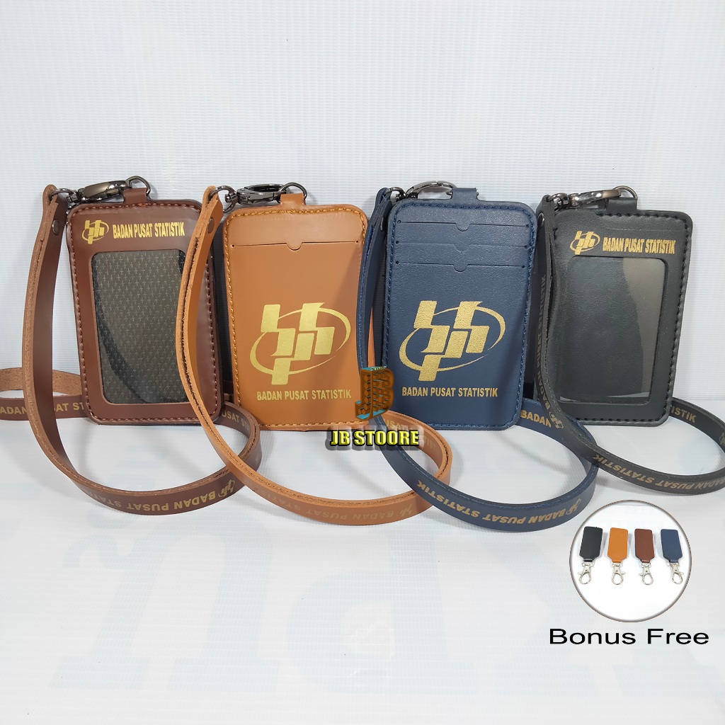

Al Tempat Id Card BPS Kulit / Id Card Holder Bps Gantung / Name Tag BPS Tali Kulit