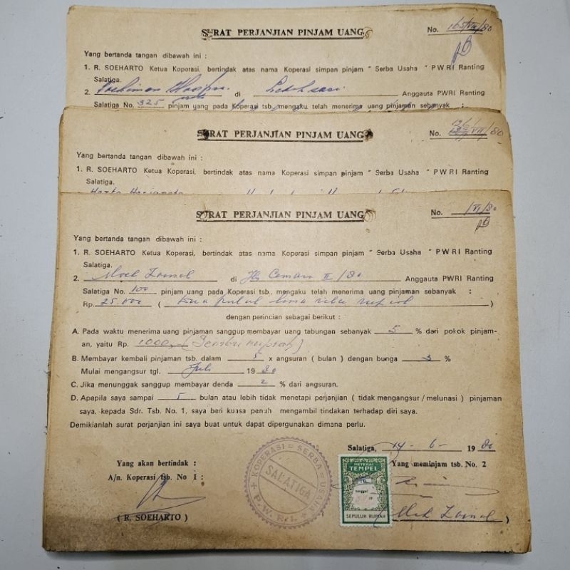 

Dokumen Jadul Surat Perjanjian