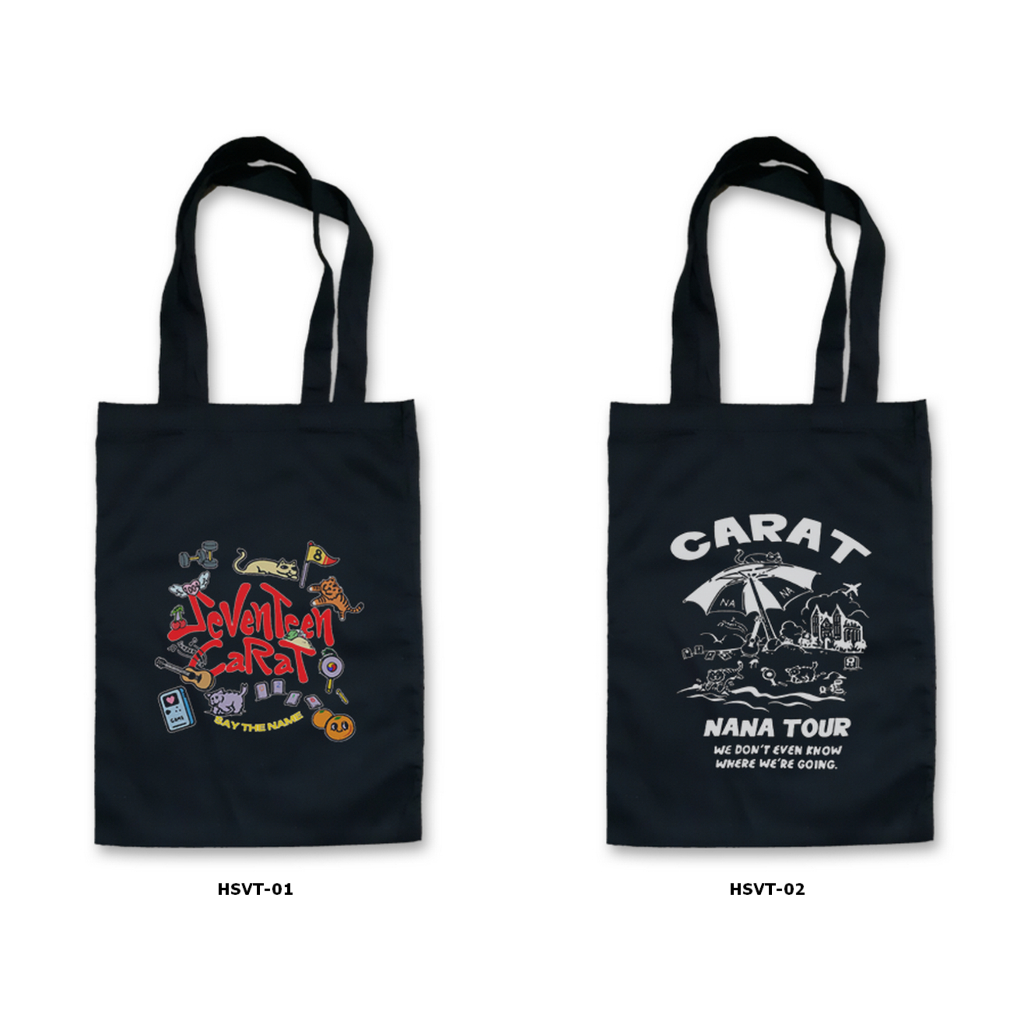 Tas Tote Bag Kanvas Hitam - Seventeen / Svt / Kpop