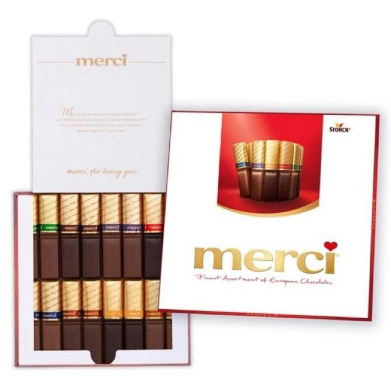 

MERCI FINEST SELECTION Chocolate Red Box 250gr import chocolate Storck
