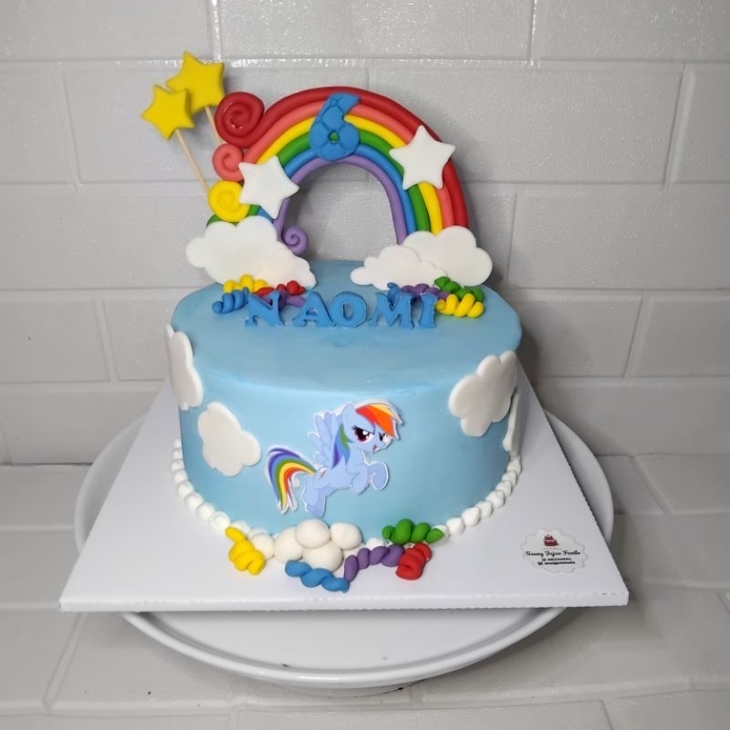 

Kue ulang tahun karakter little pony rainbow dash cake ultah birthday cake