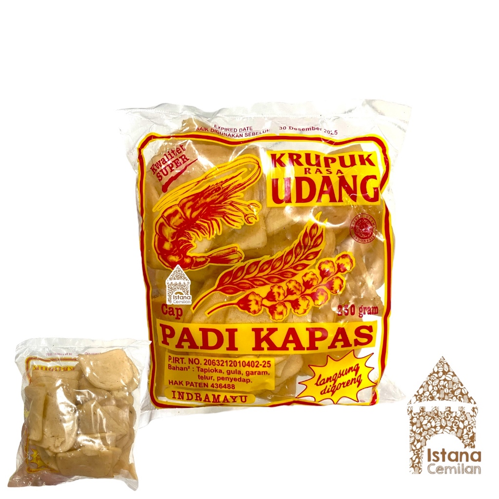 

Kerupuk Udang Cap Padi Kapas Indramayu Kualitas Super Krupuk 250 Gram
