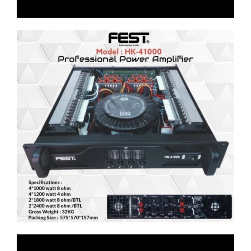 Power Fest HK 41000 Product Amplifier 4 Channel HK41000 Original