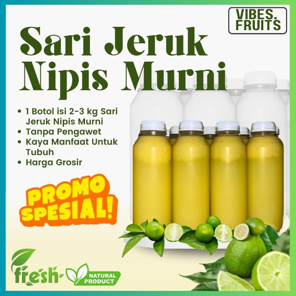 

Sari Nipis Non Label Murni Asli Tanpa Campuran / Sari Jeruk Nipis Lime Juice Pure 100% Murni