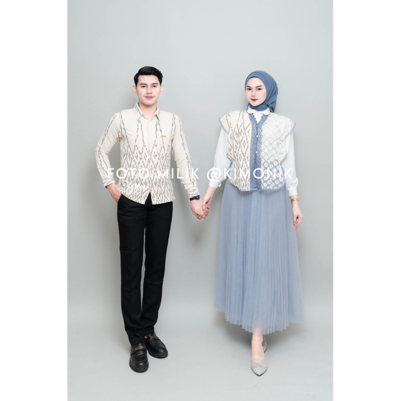 KIMONIK BAJU TENUN HAZEL DENIM COUPLE