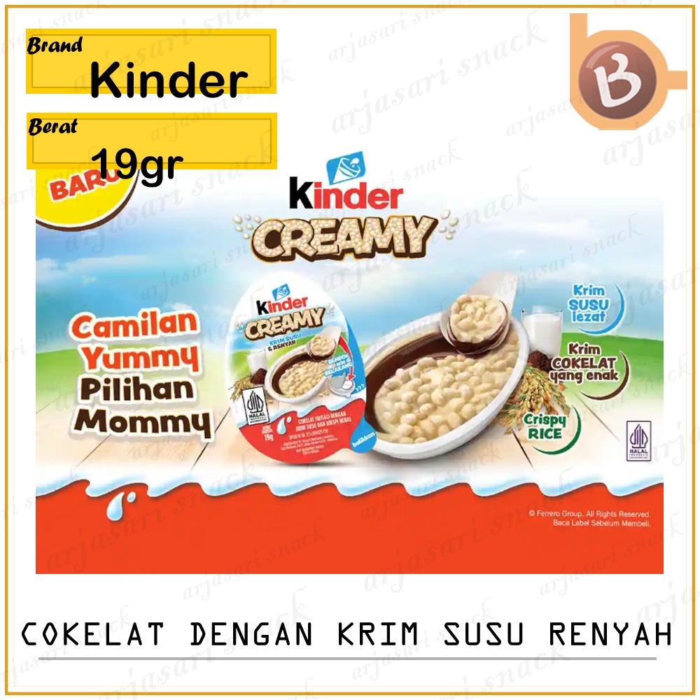 

Kinder Joy Creamy 19gr kinder mainan