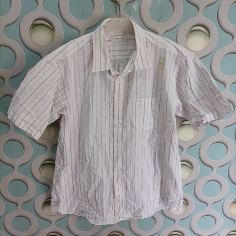 KEMEJA PRIA SECOND INSOLITO ORIGINAL SIZE XL KZL036