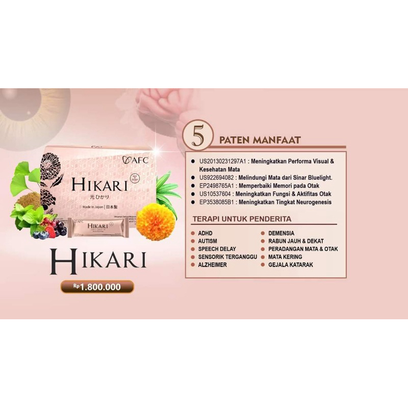 Hikari SOP Subarashi Utsukushhii Gold ORI Japan Utsu Gold AFC Asli