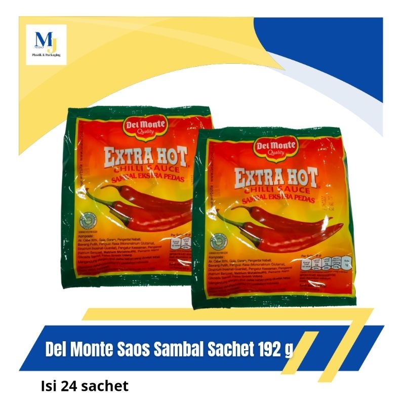 

Del monte Extra Hot Sachet/saos sambal 192 gram