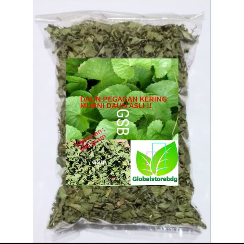 

Daun pegagan kering tanpa batang 100 gram herbal alami
