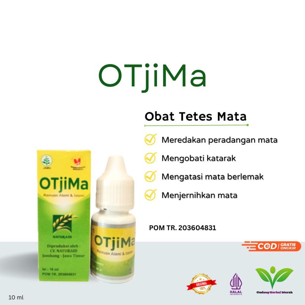 Otem Kemasan Baru OTJIMA BPOM | Herbal Tetes Mata | Mata Minus Katarak