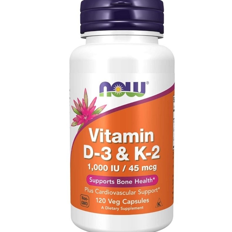 now vitamin D3 k2 1000iu 120 sofgels