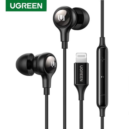 Ugreen MFI Lightning Earphone for Iphone 1,2m Black 30631