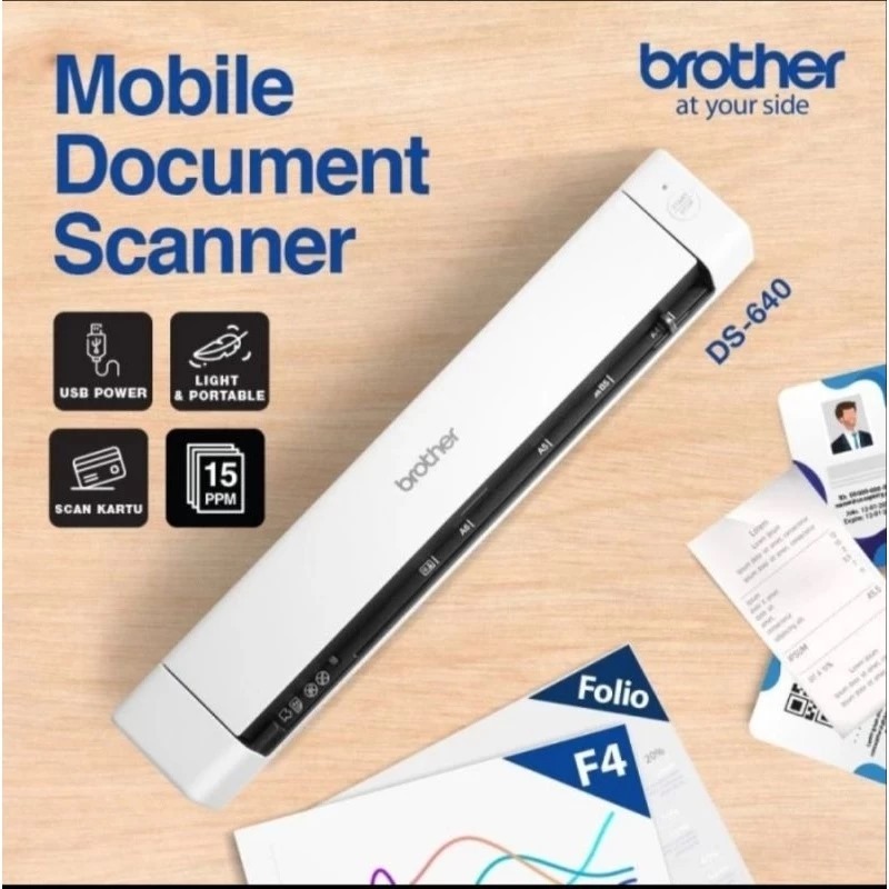 Scanner Brother Ds640 A4 F4 Garansi Resmi Brother