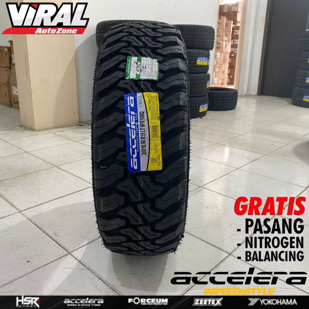 ACCELERA MT-01 31 10,5 R15 BAN MOBIL RING 15 MUD TERRAIN / BAN RAGI TAHU