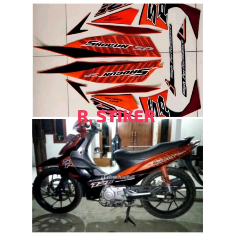 STIKER STRIPING LIS BODY MOTOR SHOGUN SP 125,2009,termurah
