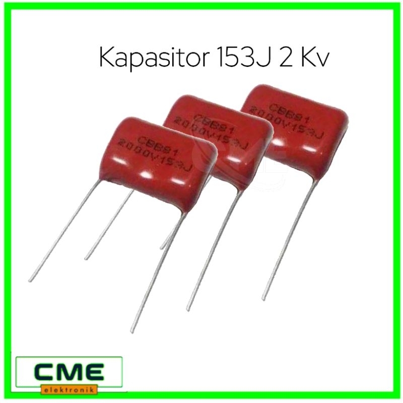 Kapasitor 153J 2000v / 153 2000v / 15n 2kv / 15nf 2kv Capasitor Damper Horizontal Tv Kualitas baik