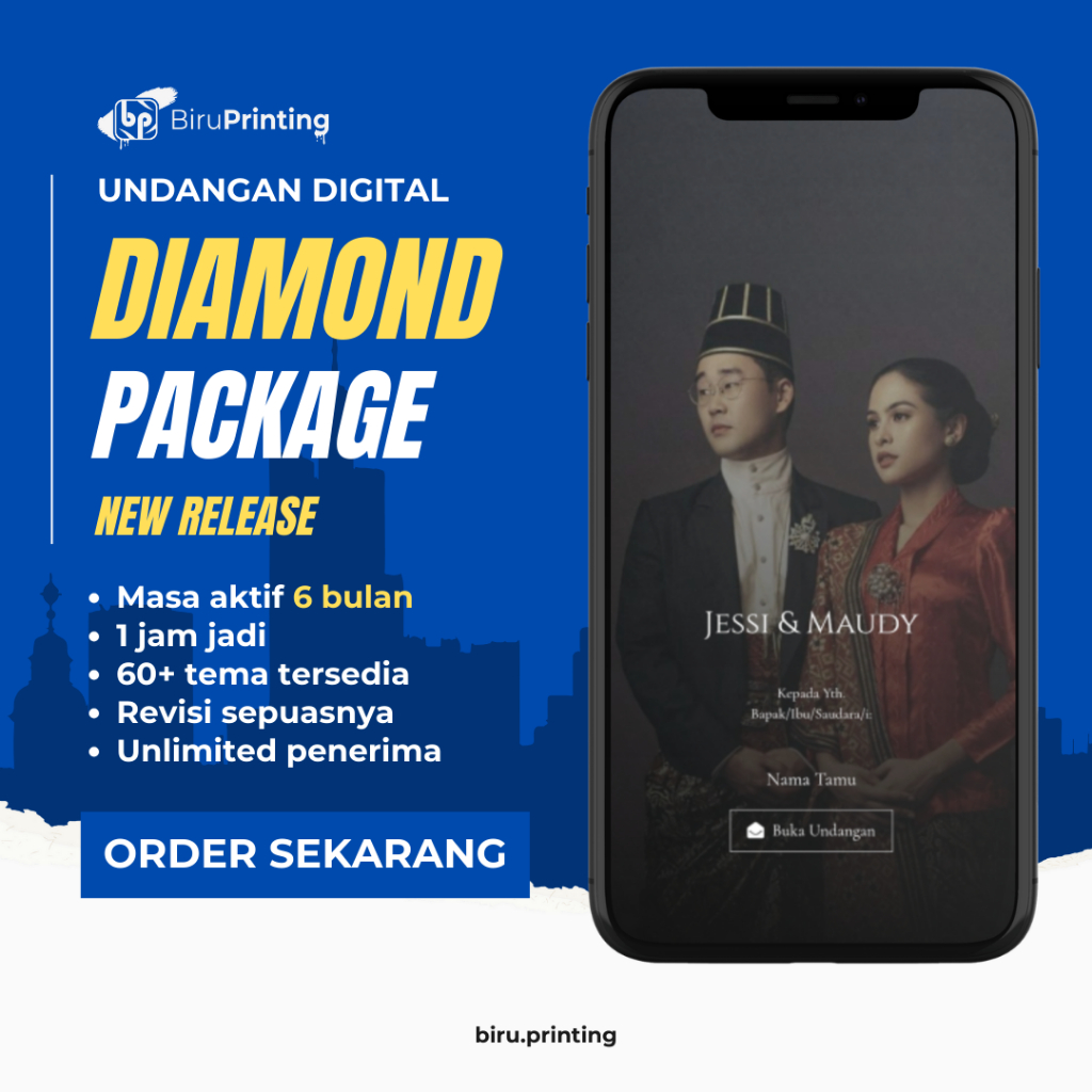 Undangan Digital Website NEW RELEASE - DIAMOND PACKAGE - Aktif 6 Bulan - Fitur Love Story