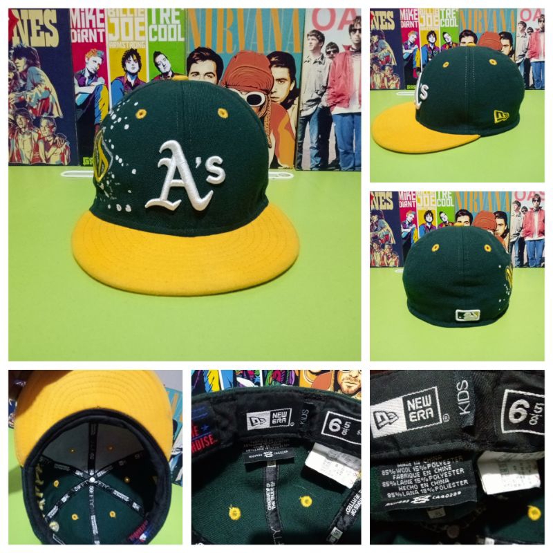 Topi Snapback anak remaja New Era x MLB As (preloved)