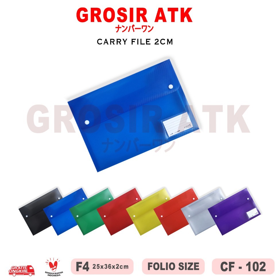 

Grosir ATK- CARRY FILE 2CM + KARTU NAMA CARRY BAG FILE BOX