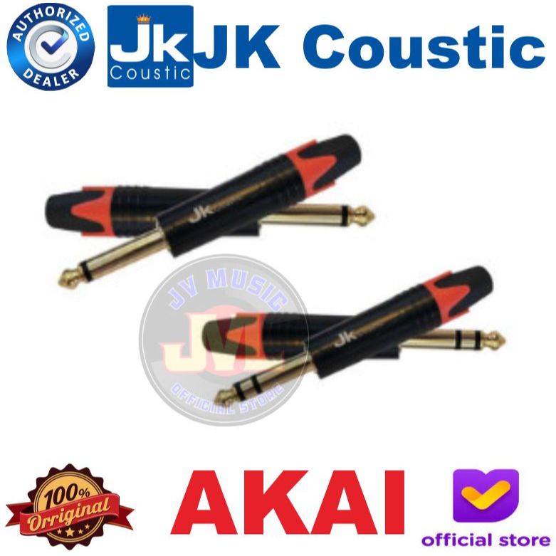 JK Coustic Konektor Akai Ak6.3MN Jack Akai Mono Akai Stereo Jk Coustic Original