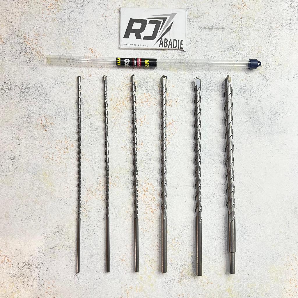 Mata Bor Beton Tembok Panjang 30 cm MOLLAR 5 6 8 10 12 14 MM