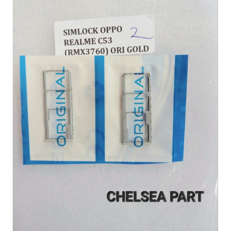SIMLOCK/SIMTRAY/SLOT SIM REALME C53 RMX3760 GOLD