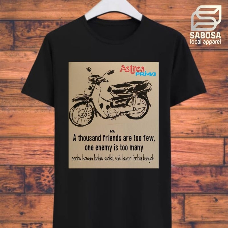 [Bisa Custom] Kaos Astrea Prima , Kaos lengan pendek, Kaos Honda Astrea ,Kaos Astra Prima , Kaos Dis
